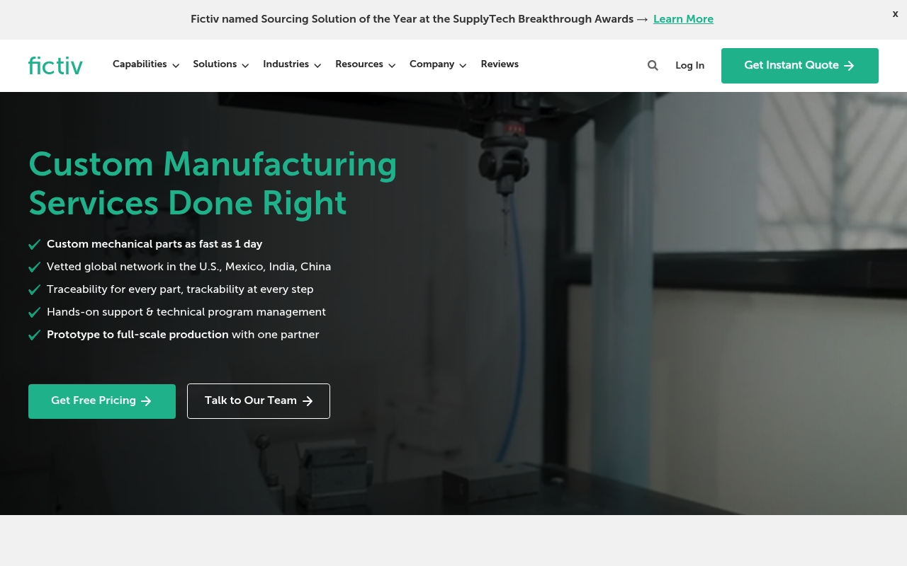 Fictiv website