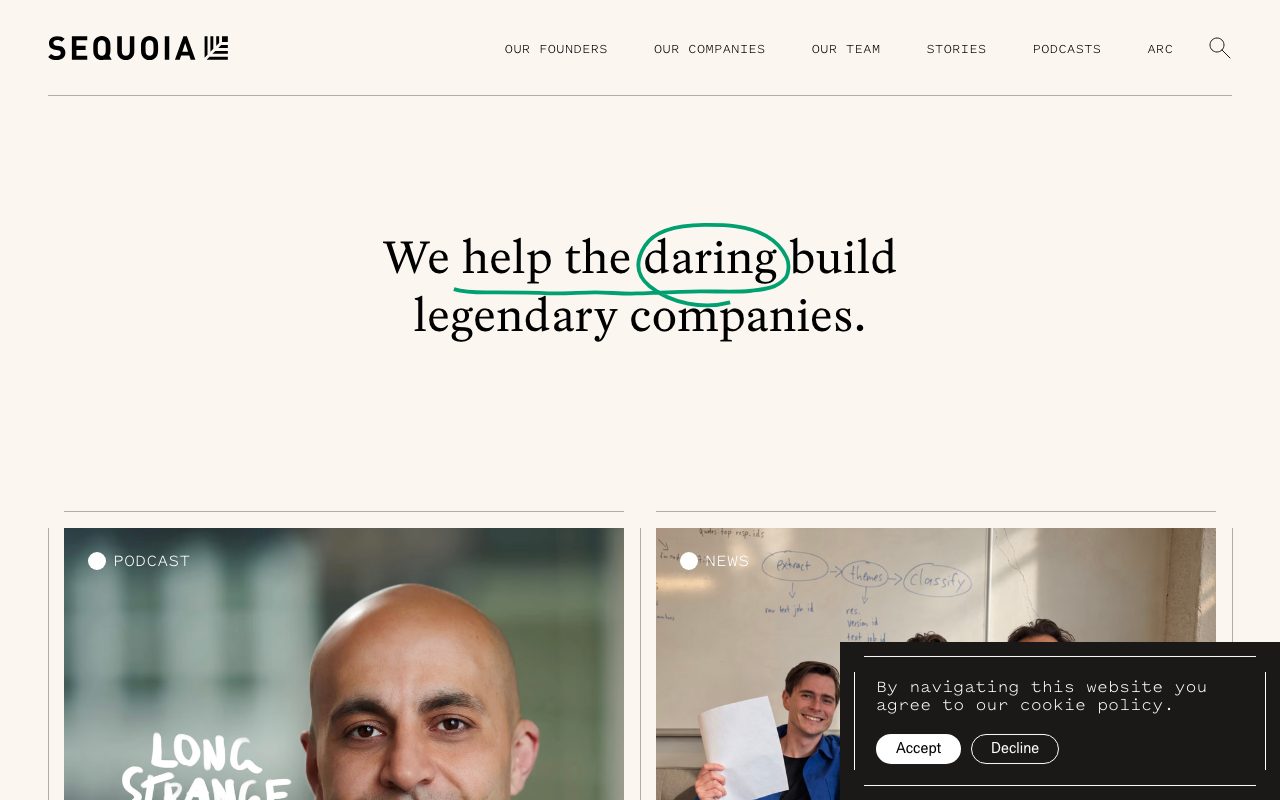 Sequoia Capital website