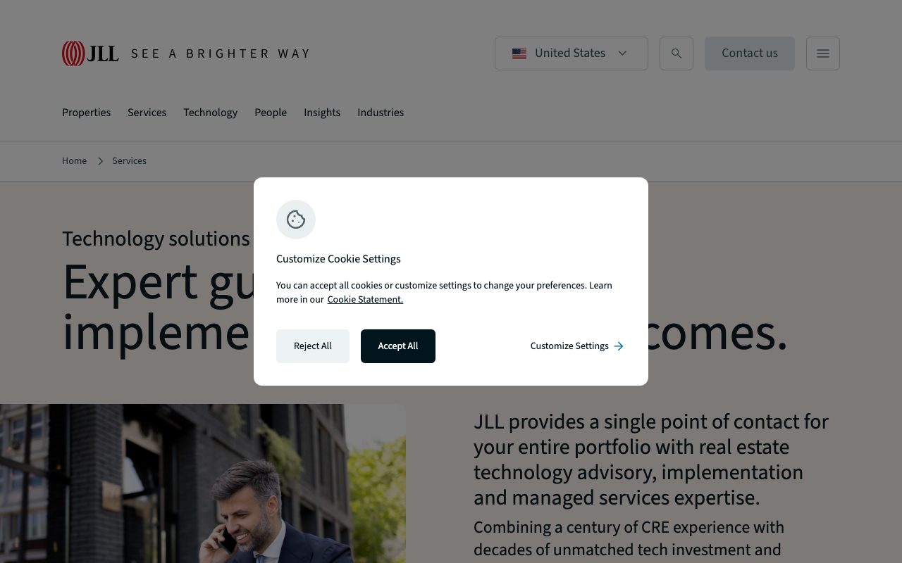 JLL Technologies website