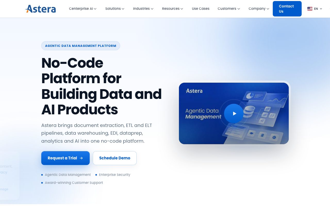 Astera Software website