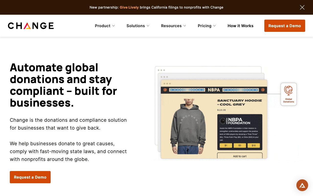 CHANGE website