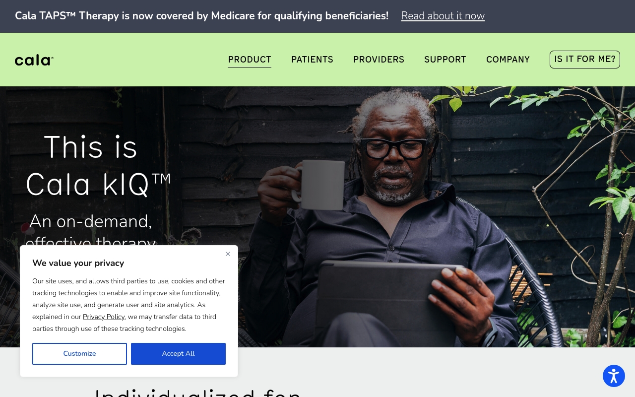 Cala Health website