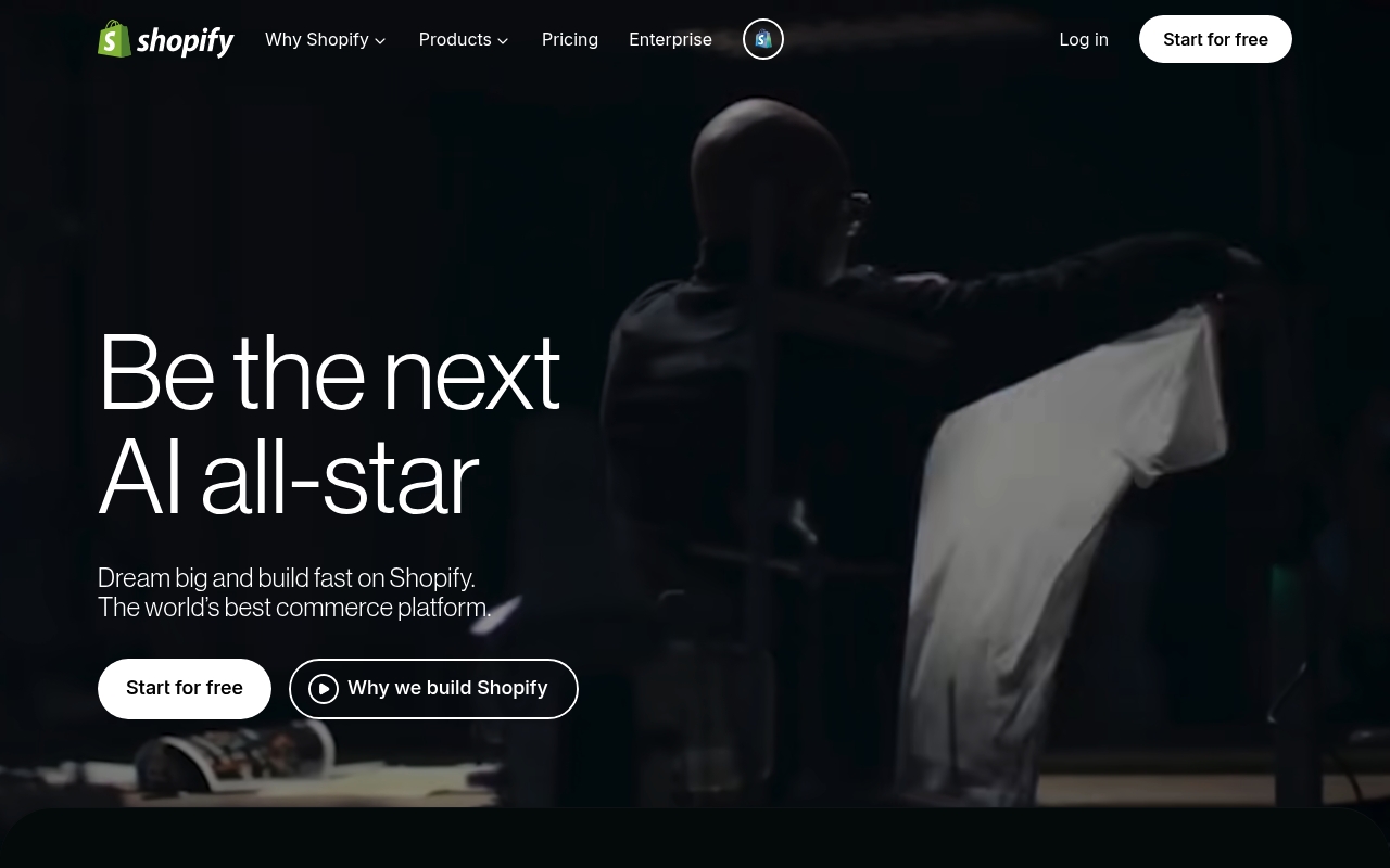 Shopify website