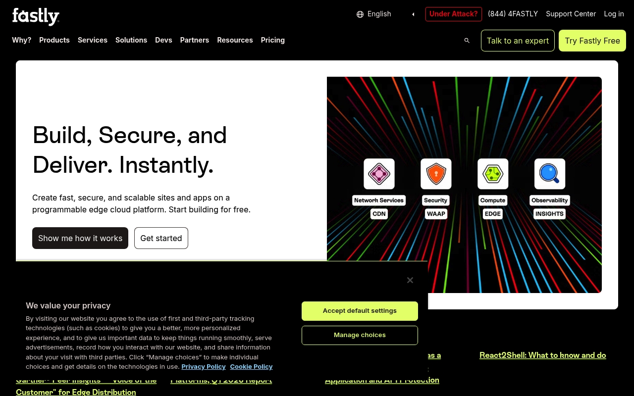 Fastly website
