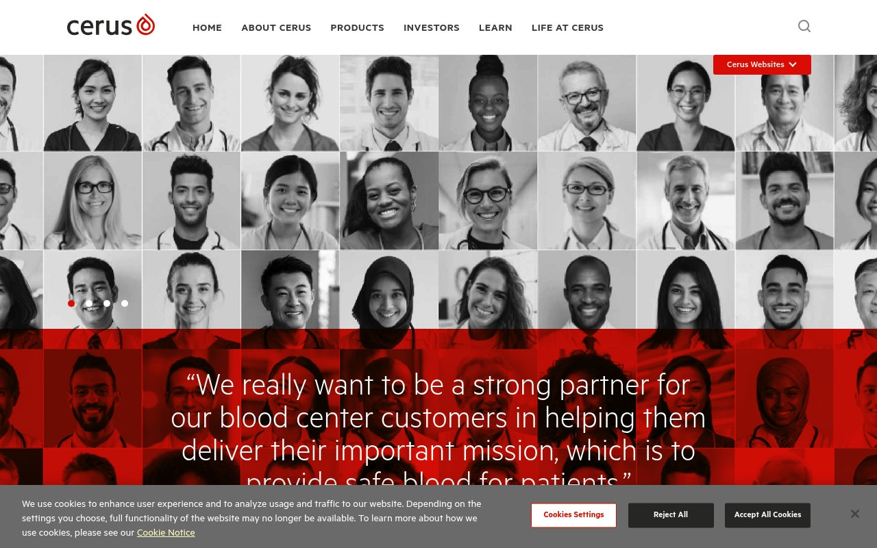 Cerus website