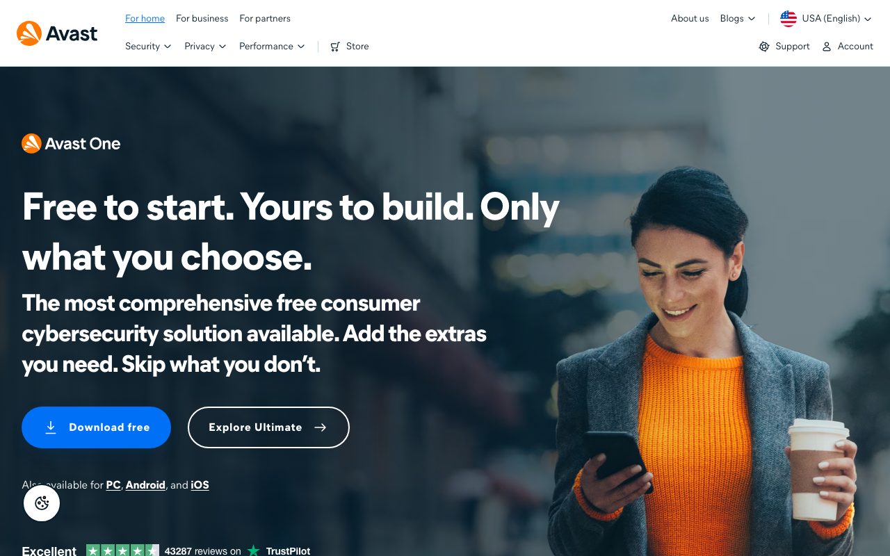 Avast website