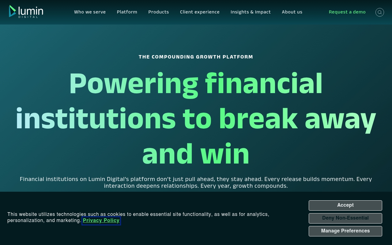 Lumin Digital website