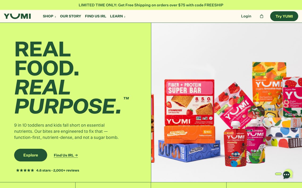 Yumi website