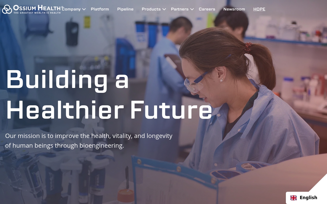 Ossium Health website