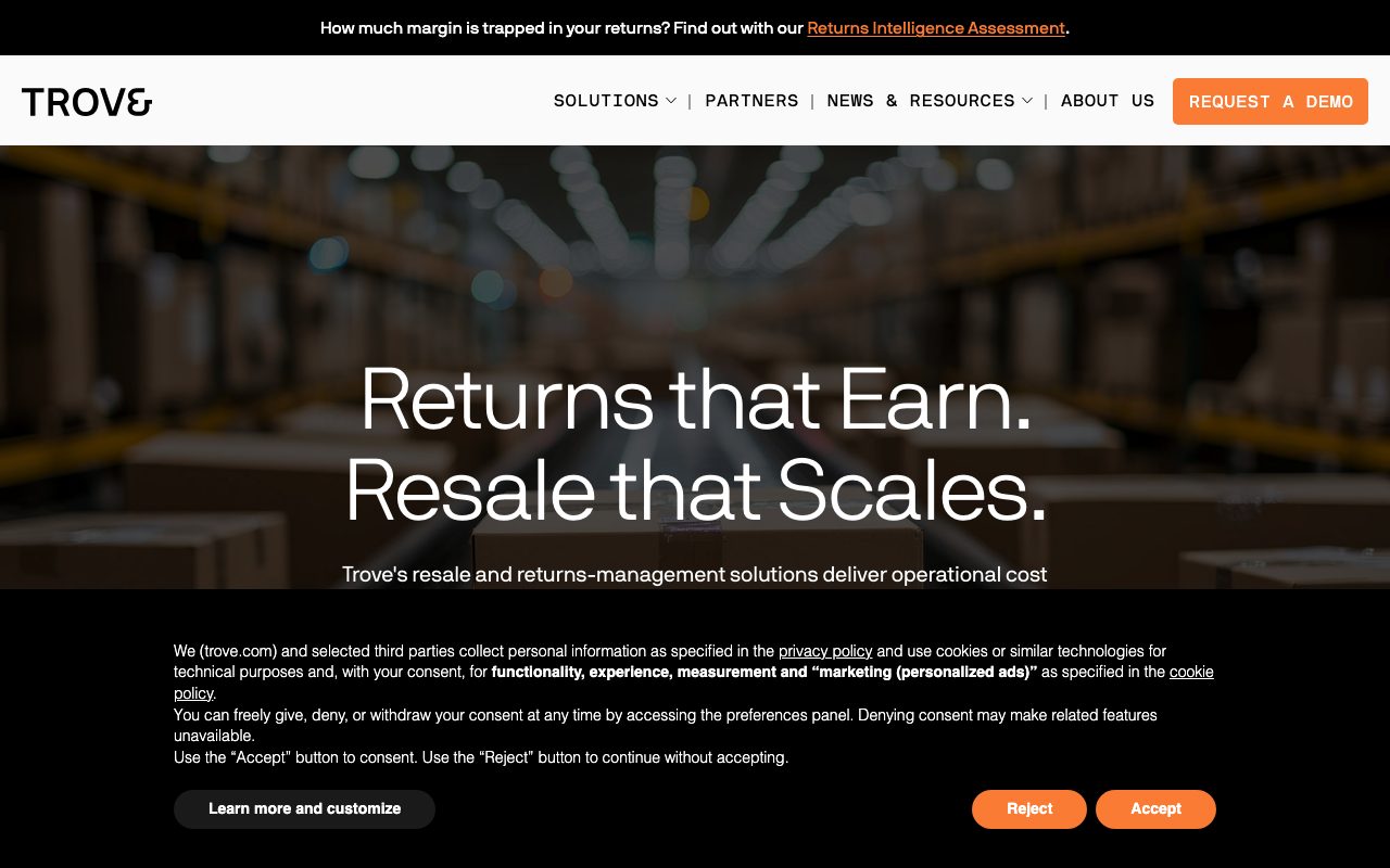 Yerdle Recommerce website