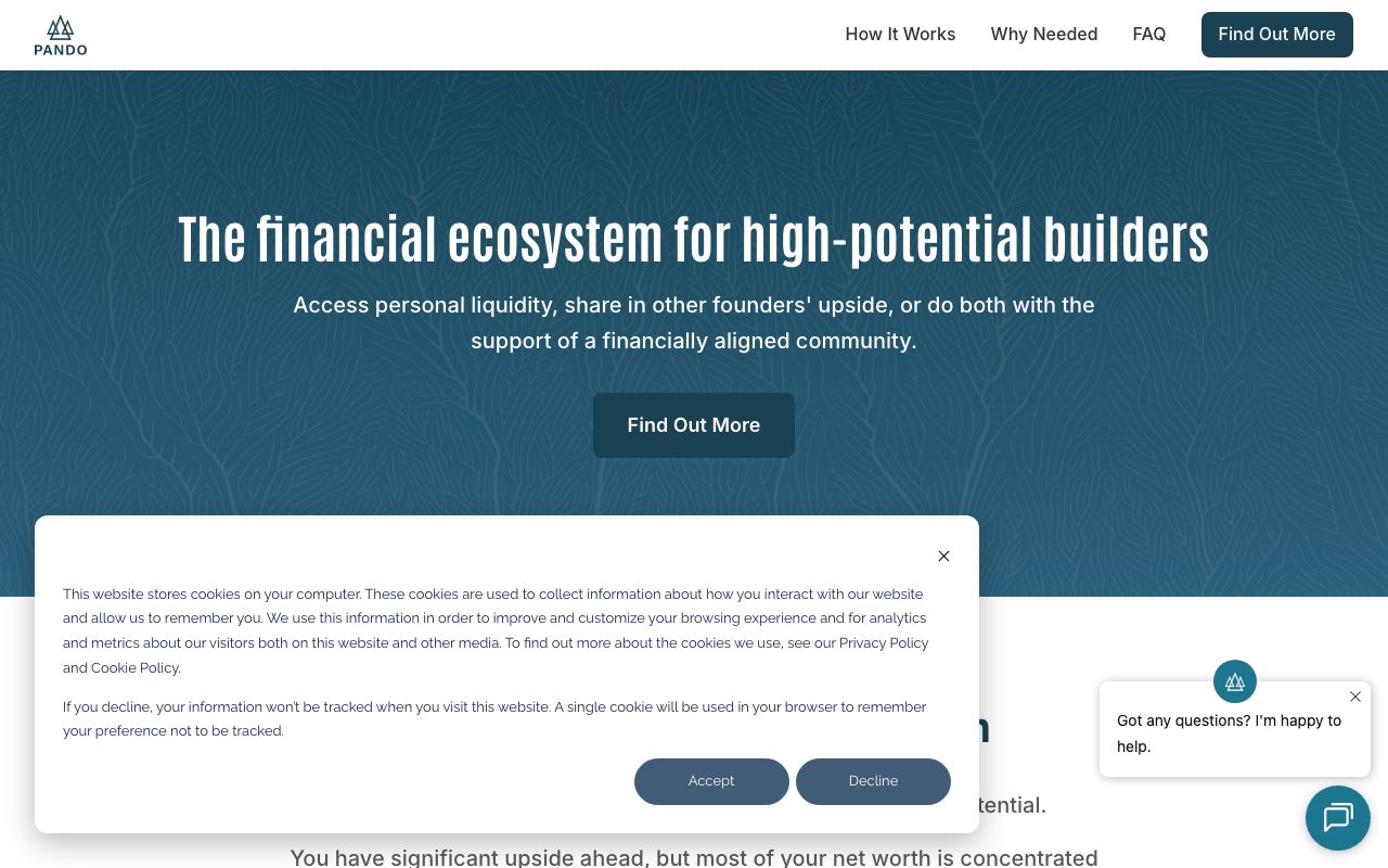 Pando website