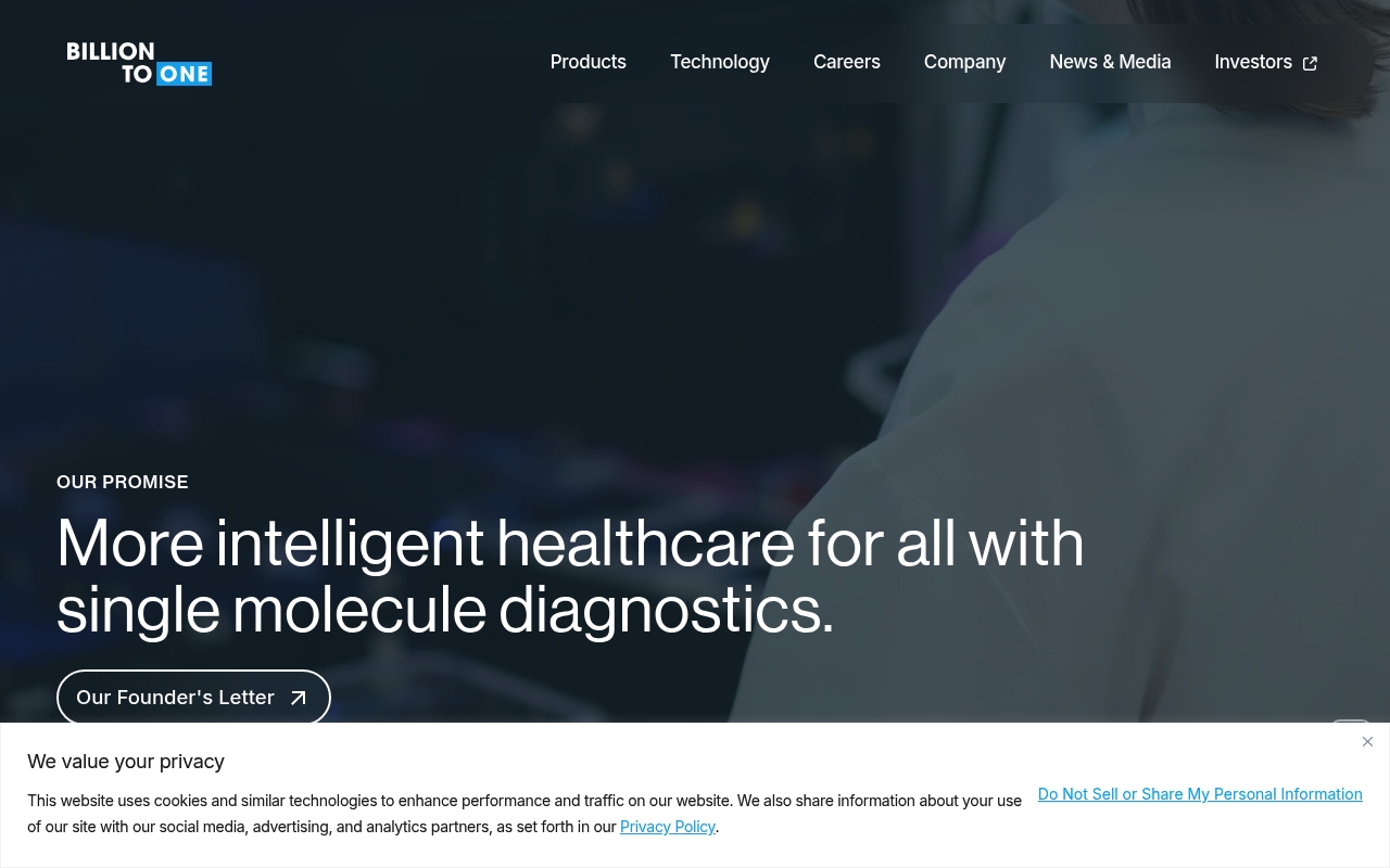 BillionToOne website