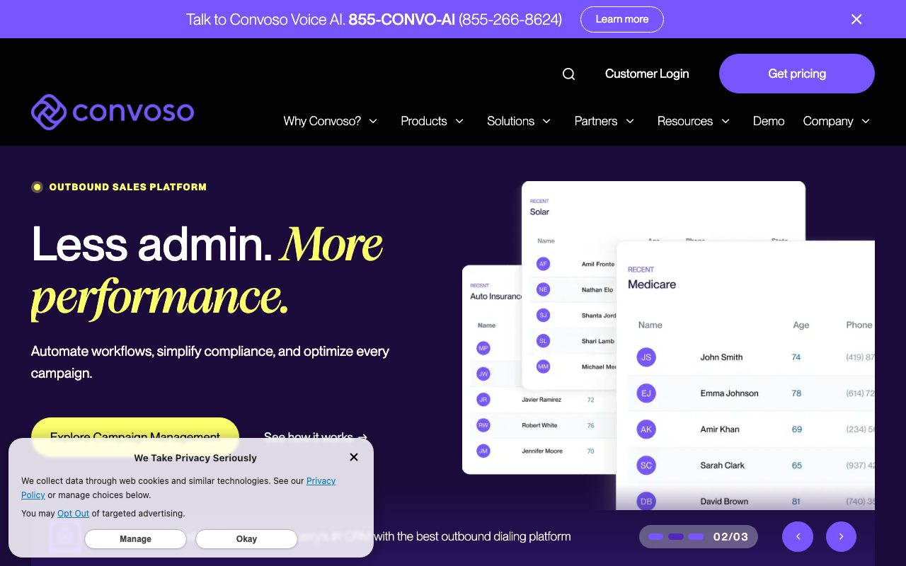 Convoso website
