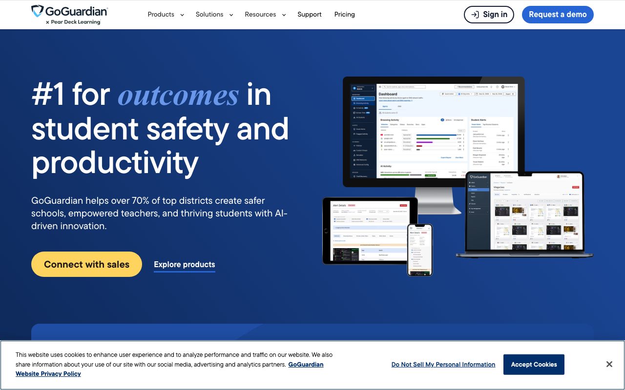 GoGuardian website