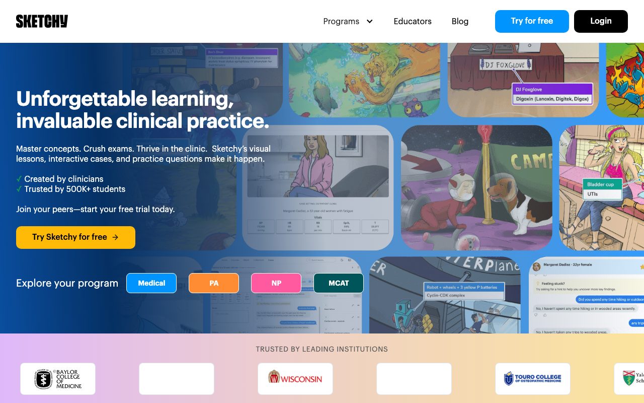 Sketchy website