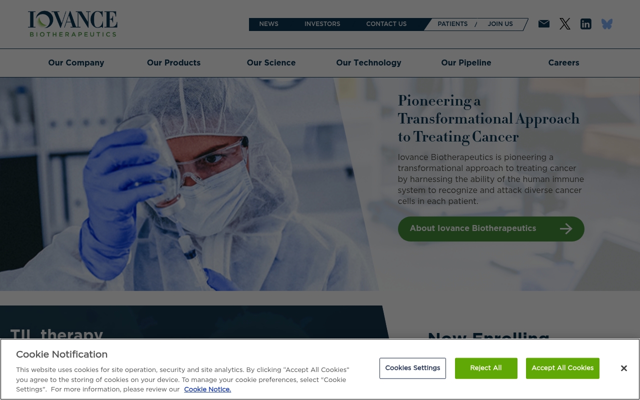 Iovance Biotherapeutics website