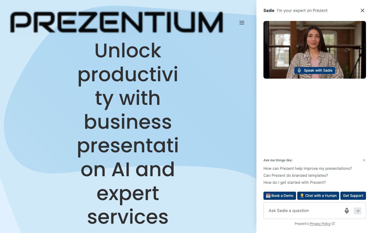 PREZENTIUM website
