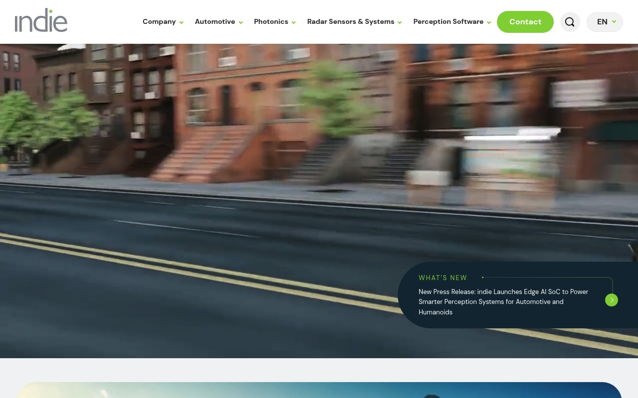 Indie Semiconductor website