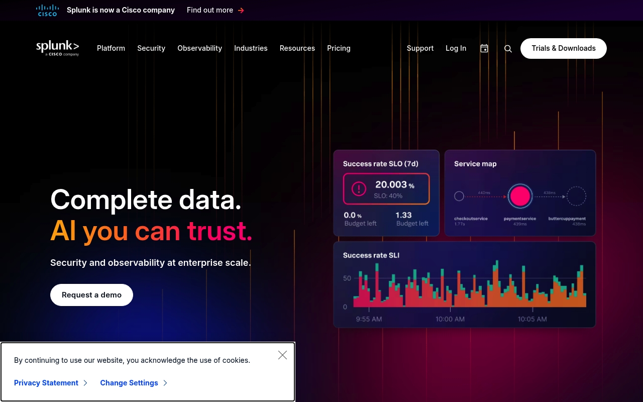 Splunk website