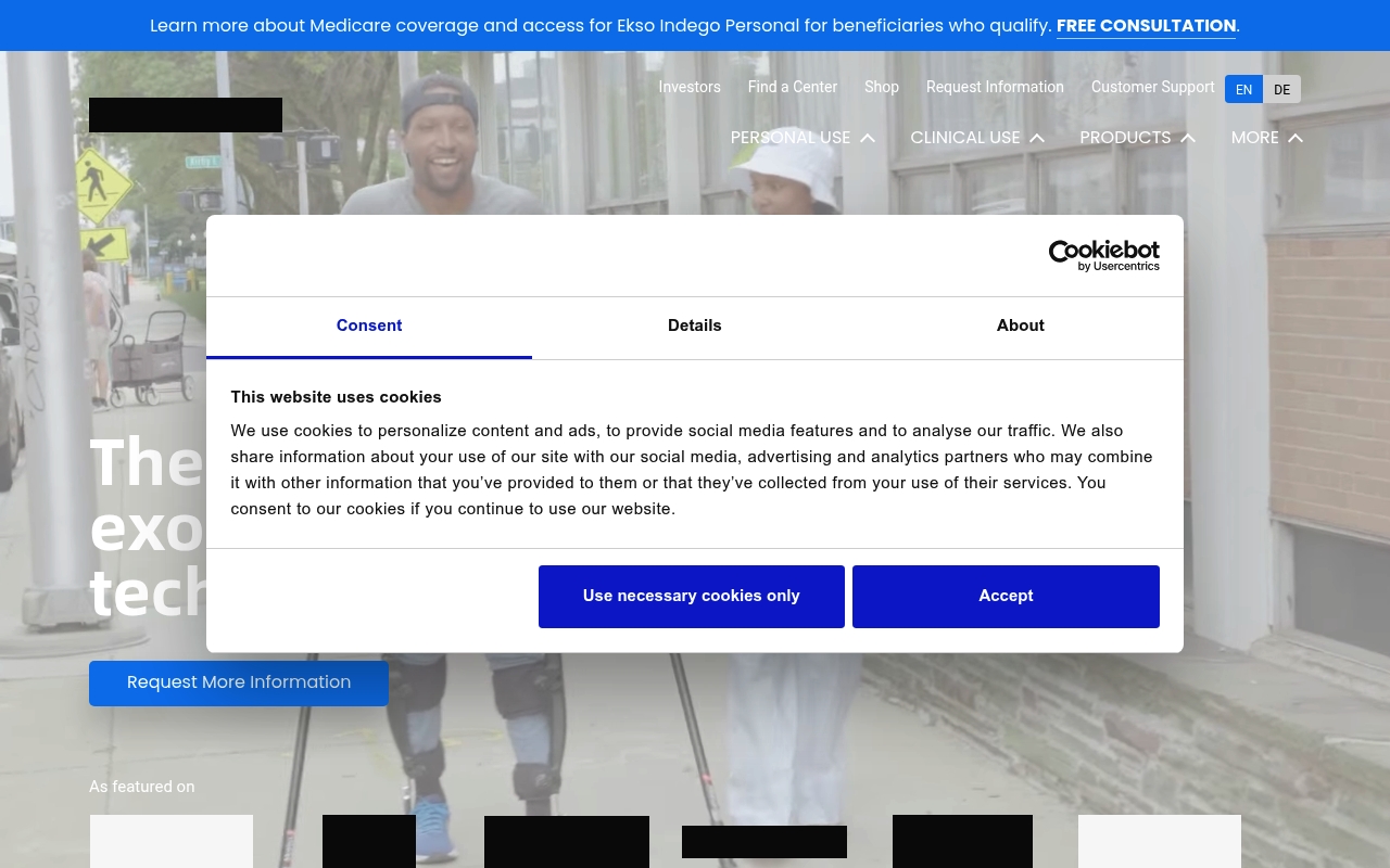 Ekso Bionics Inc website