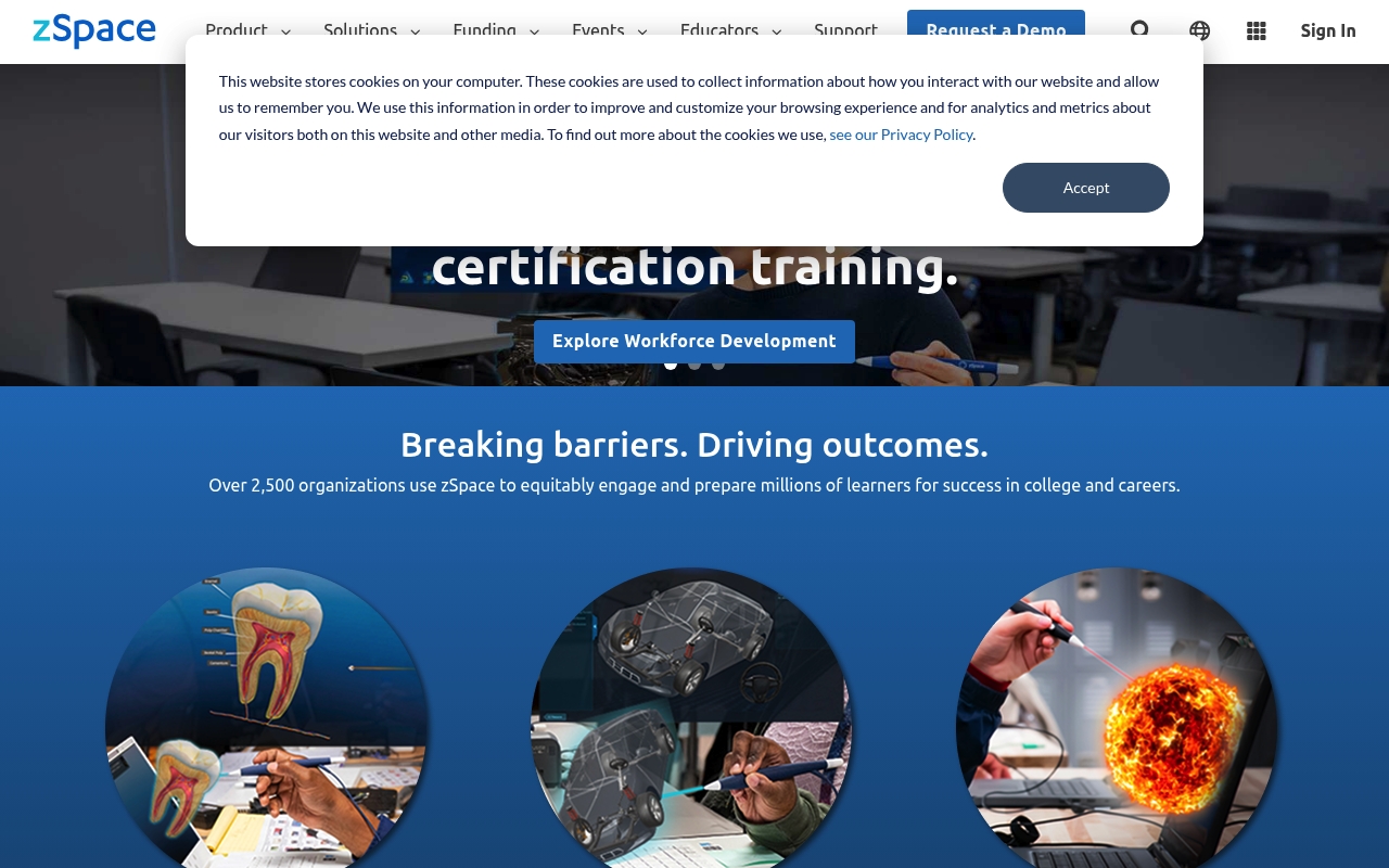ZSpace website