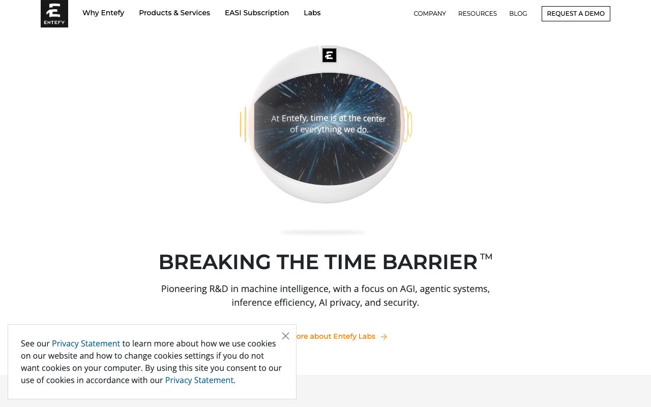 Entefy website