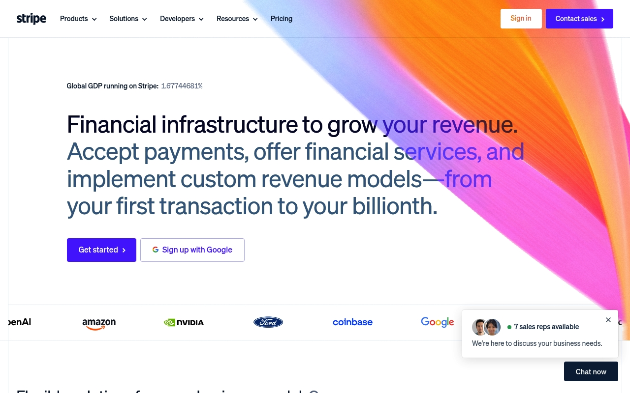 Stripe website