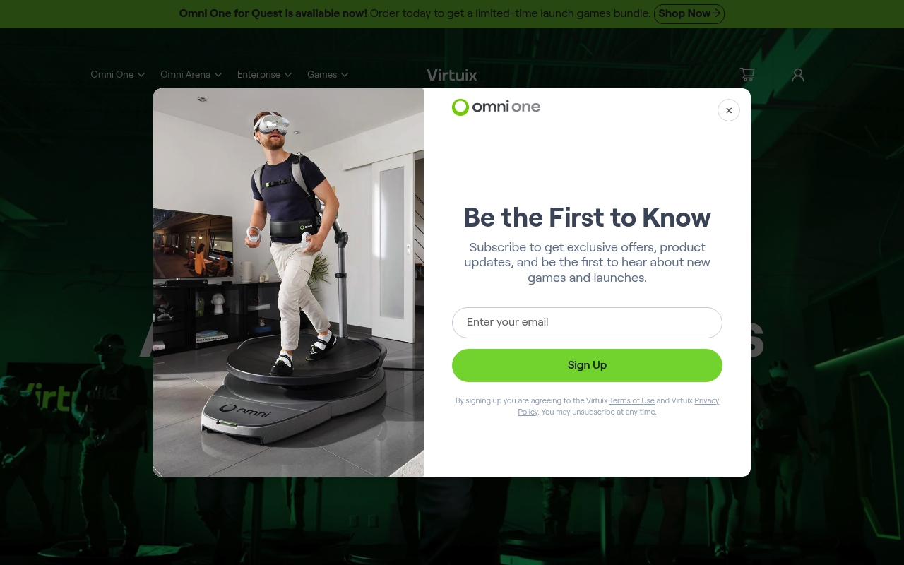 Virtuix website