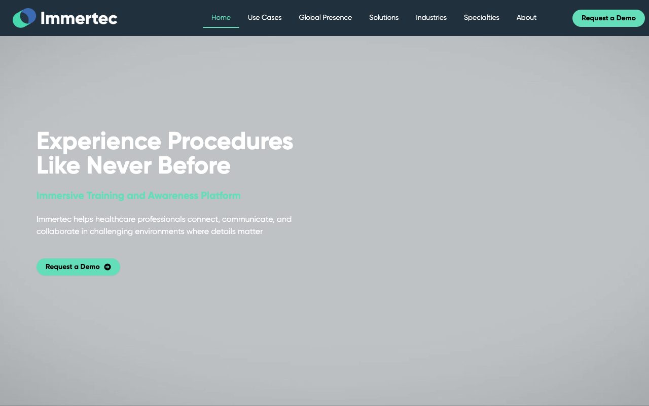 IMMERTEC website