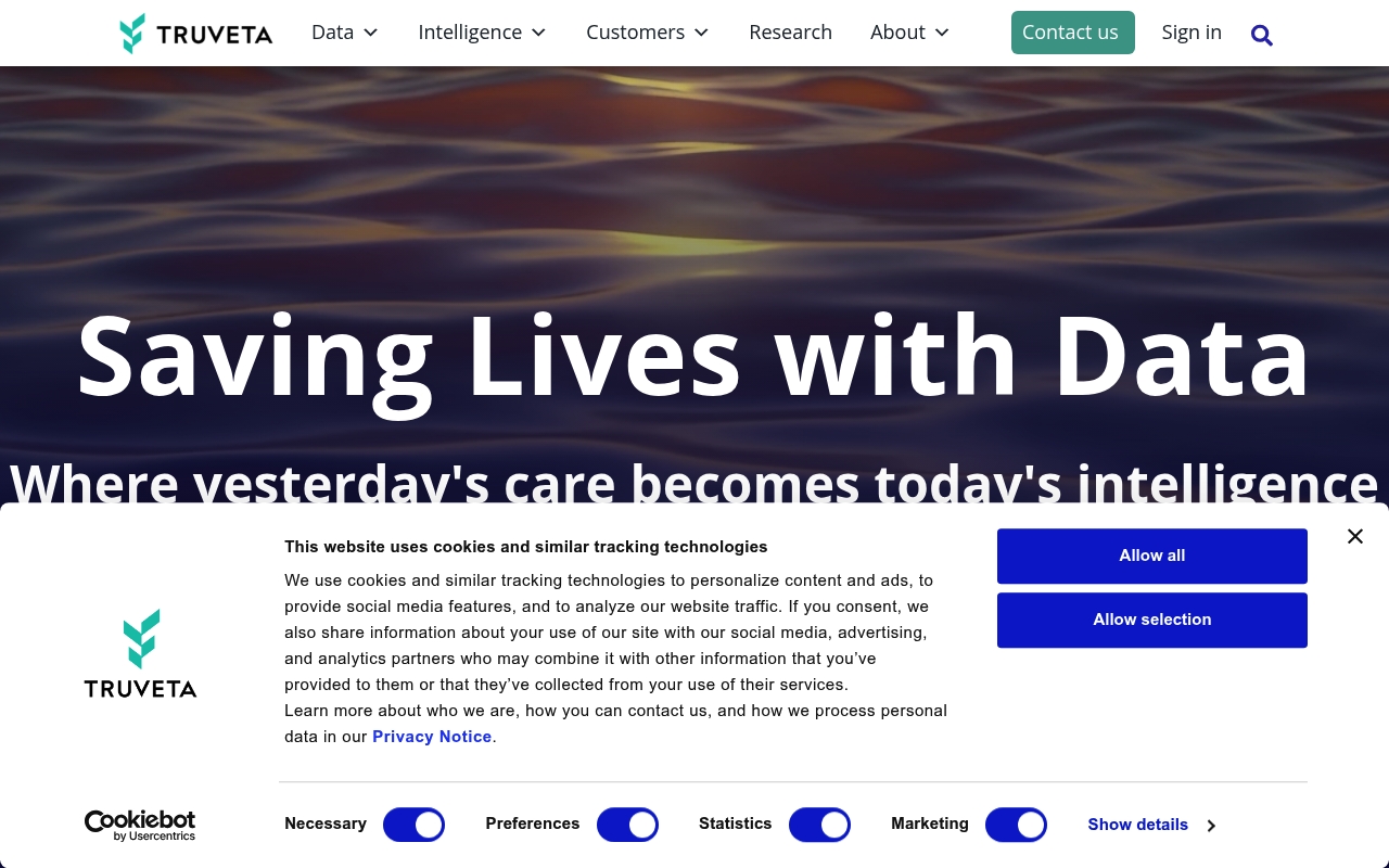 Truveta website