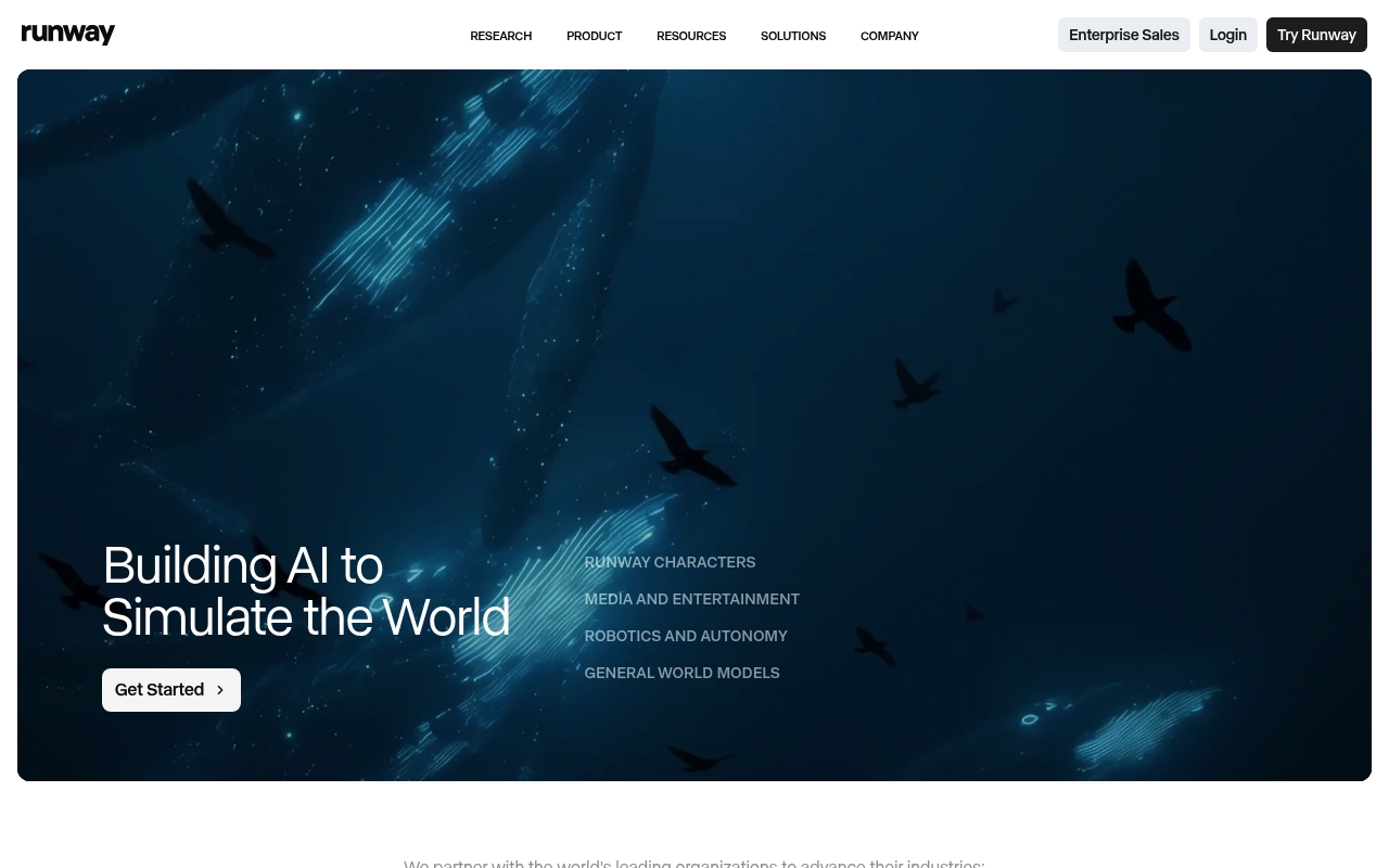 Runway website
