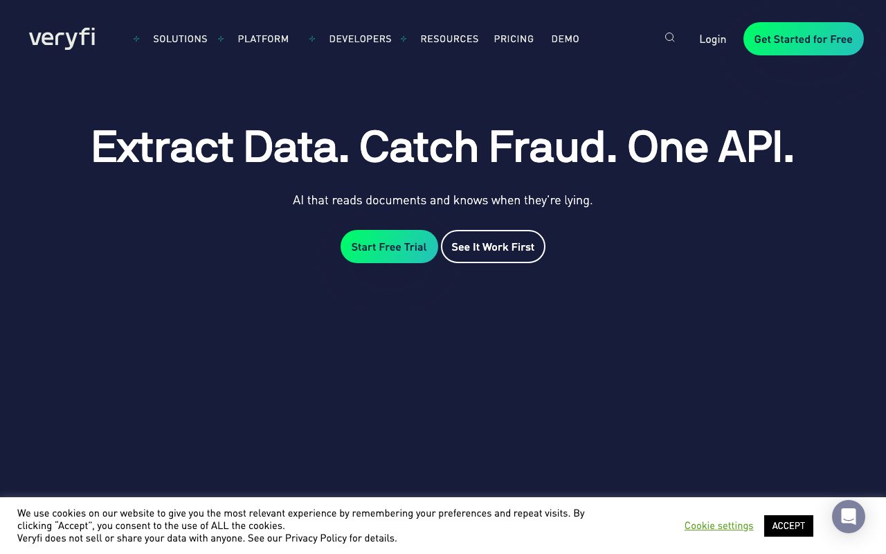 Veryfi website