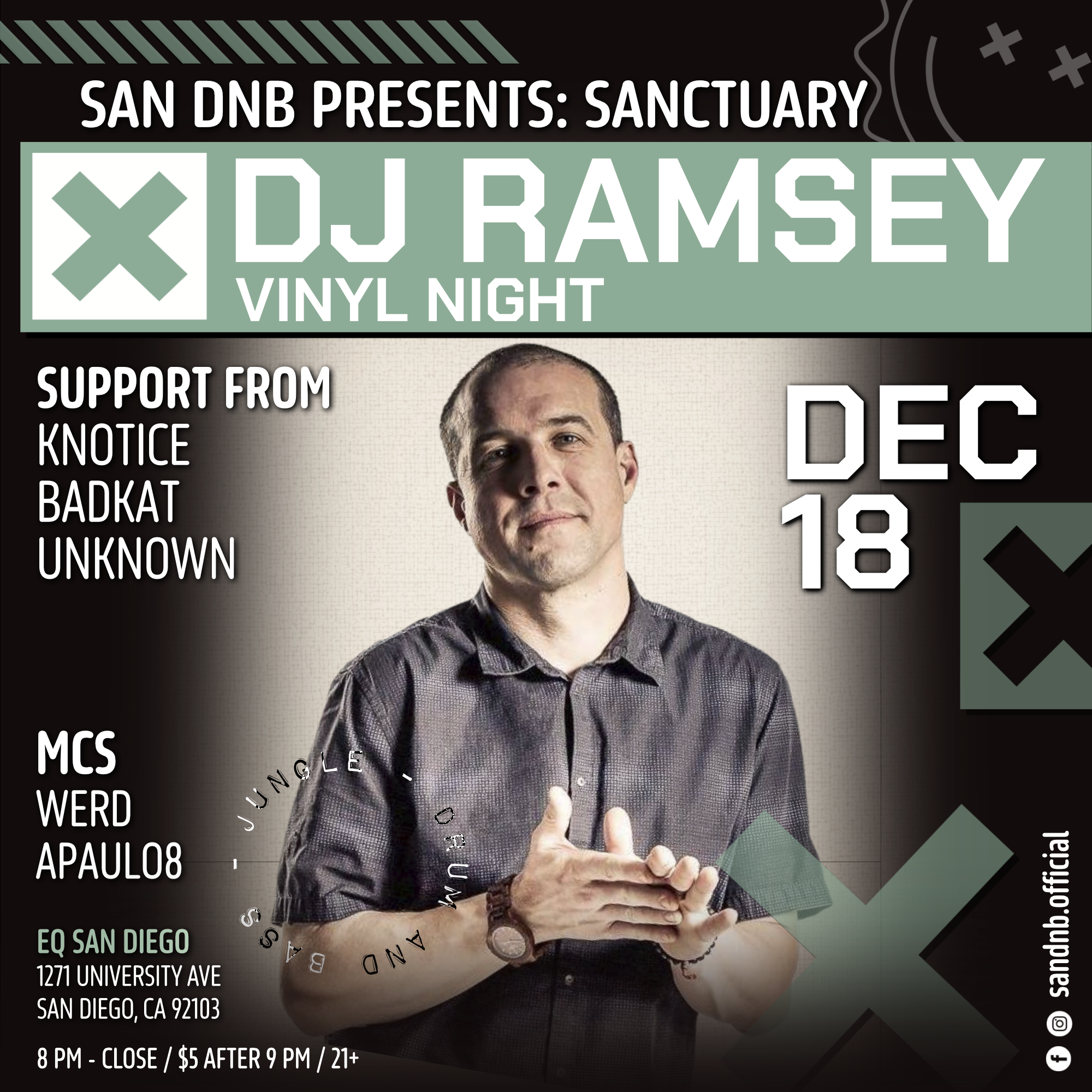 San DNB Presents Sanctuary: with DJ Ramsey