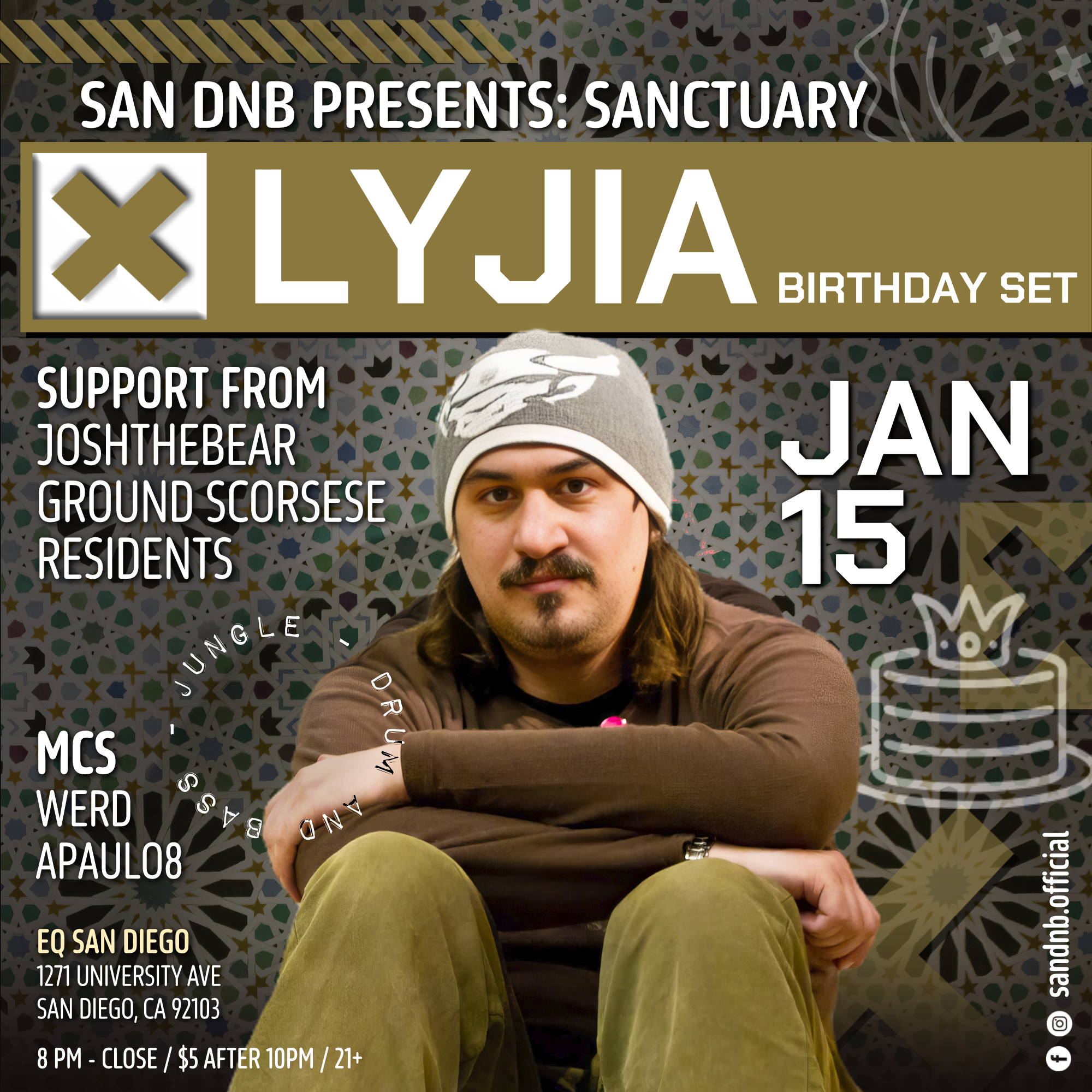 San DNB Presents: Sanctuary w/ Lyjia