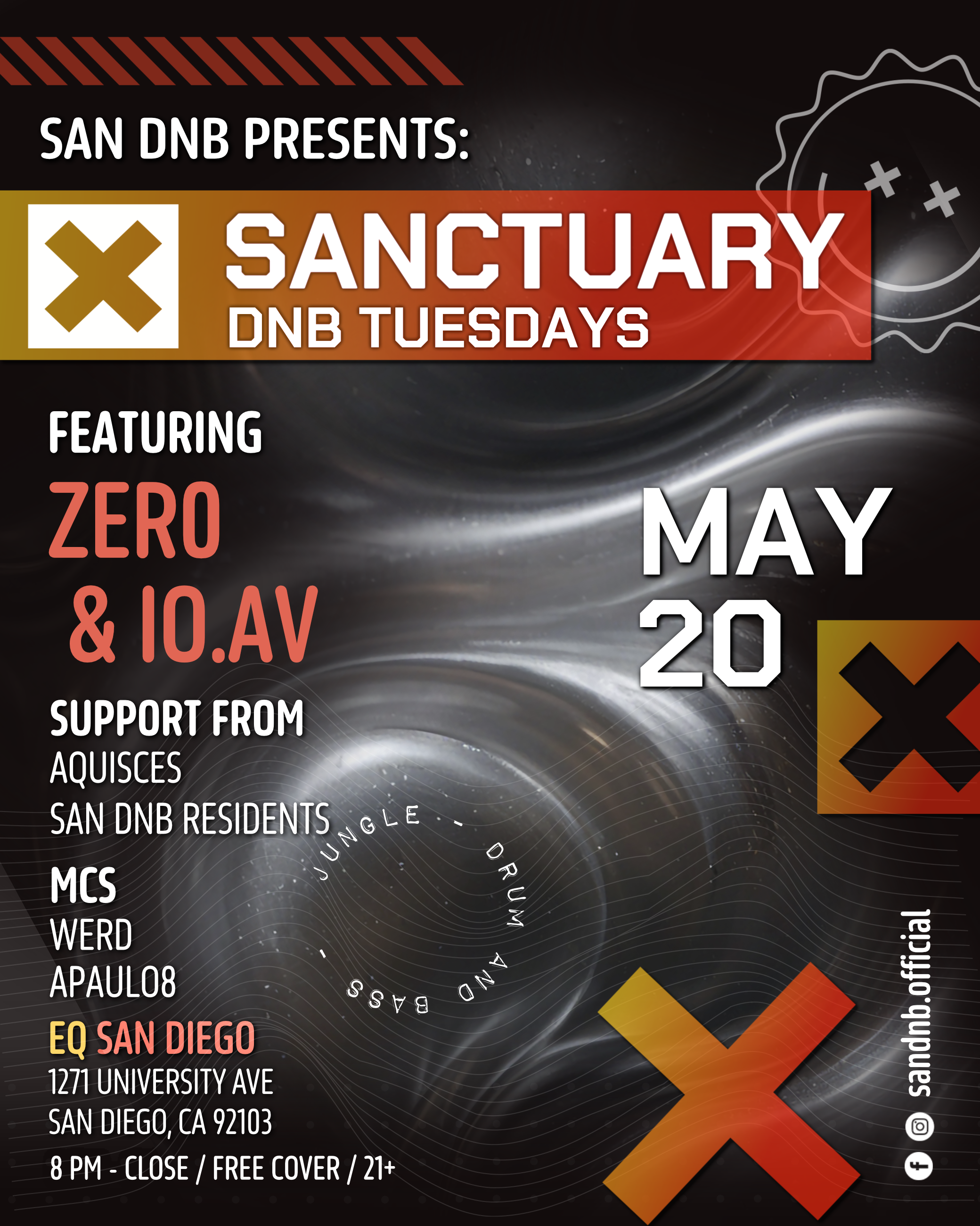 San DNB Presents: Sanctuary - Zer0 + IO.AV