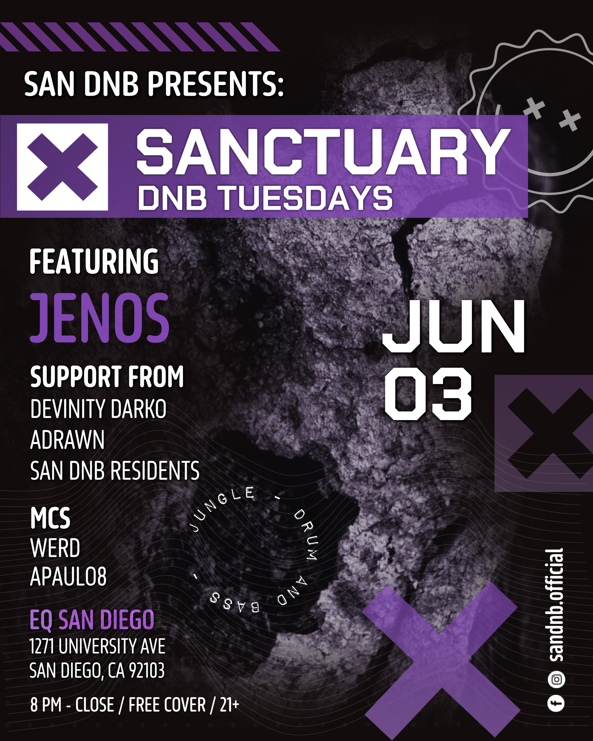 San DNB Presents: Sanctuary DNB Tuesdays with Jenos