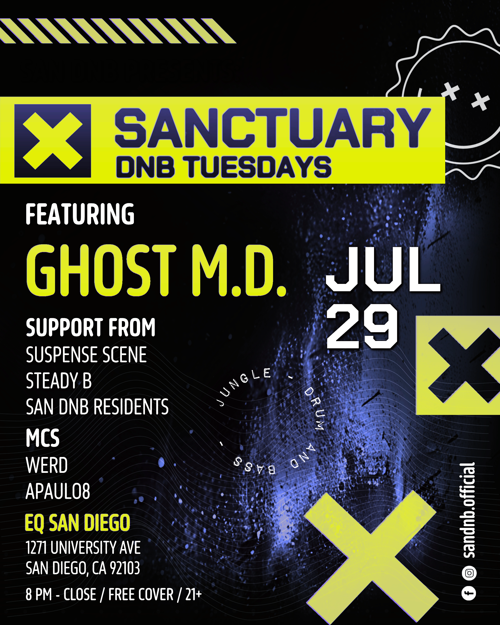 San DNB Presents: Sanctuary DNB Tuesdays with Ghost M.D.