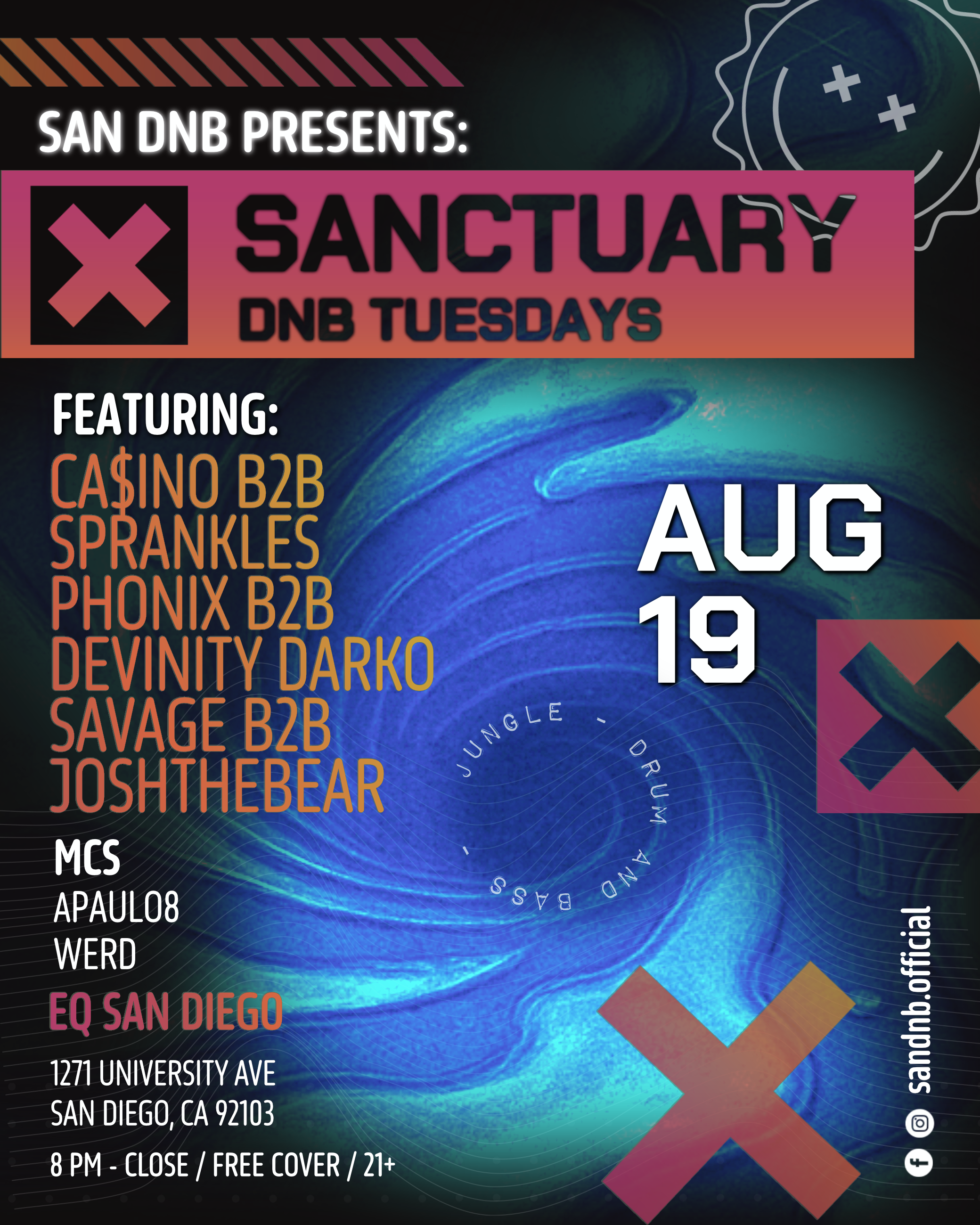 San DNB Presents: Sanctuary DNB Tuesdays B2B Showcase
