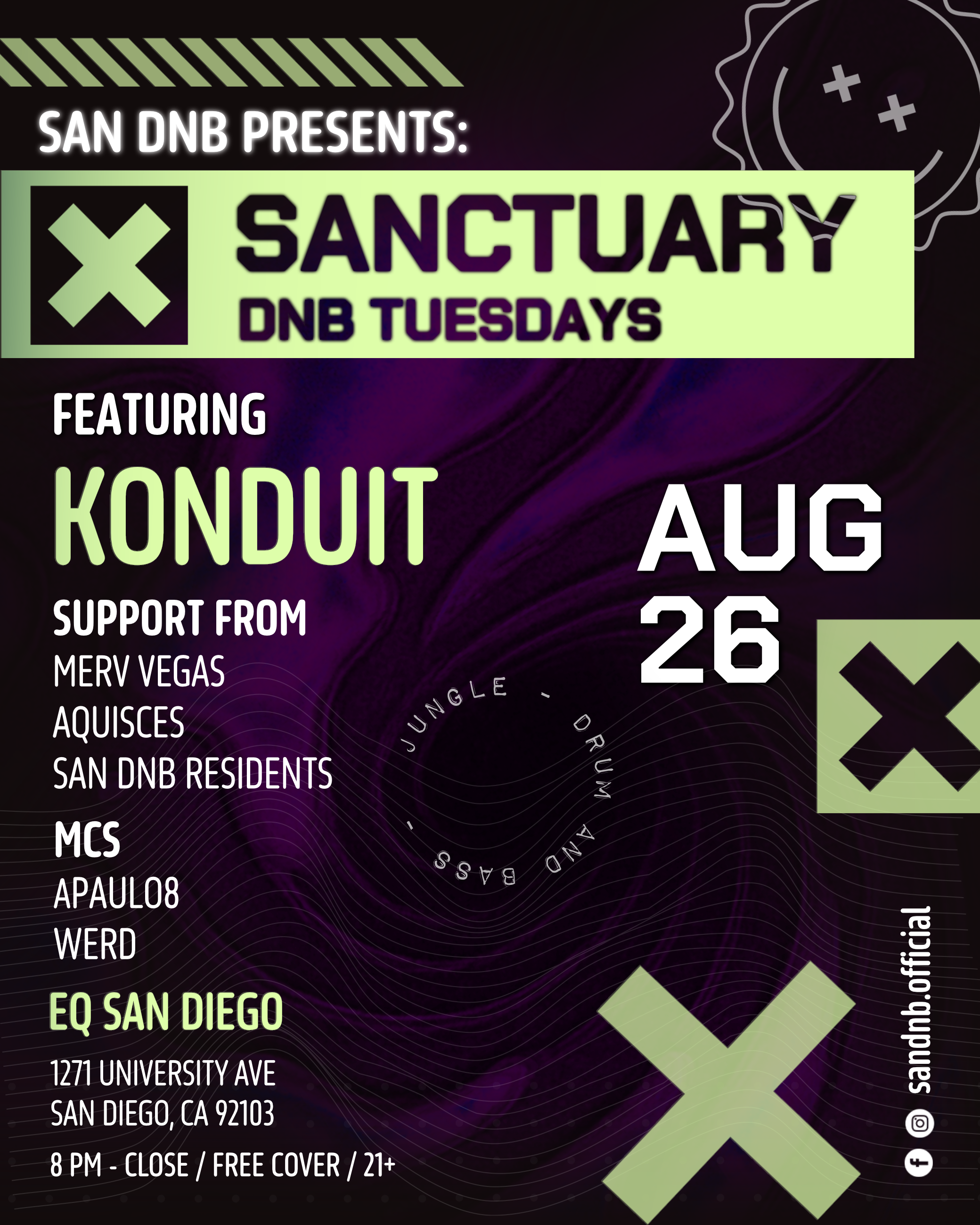 San DNB Presents: Sanctuary DNB Tuesdays with Konduit