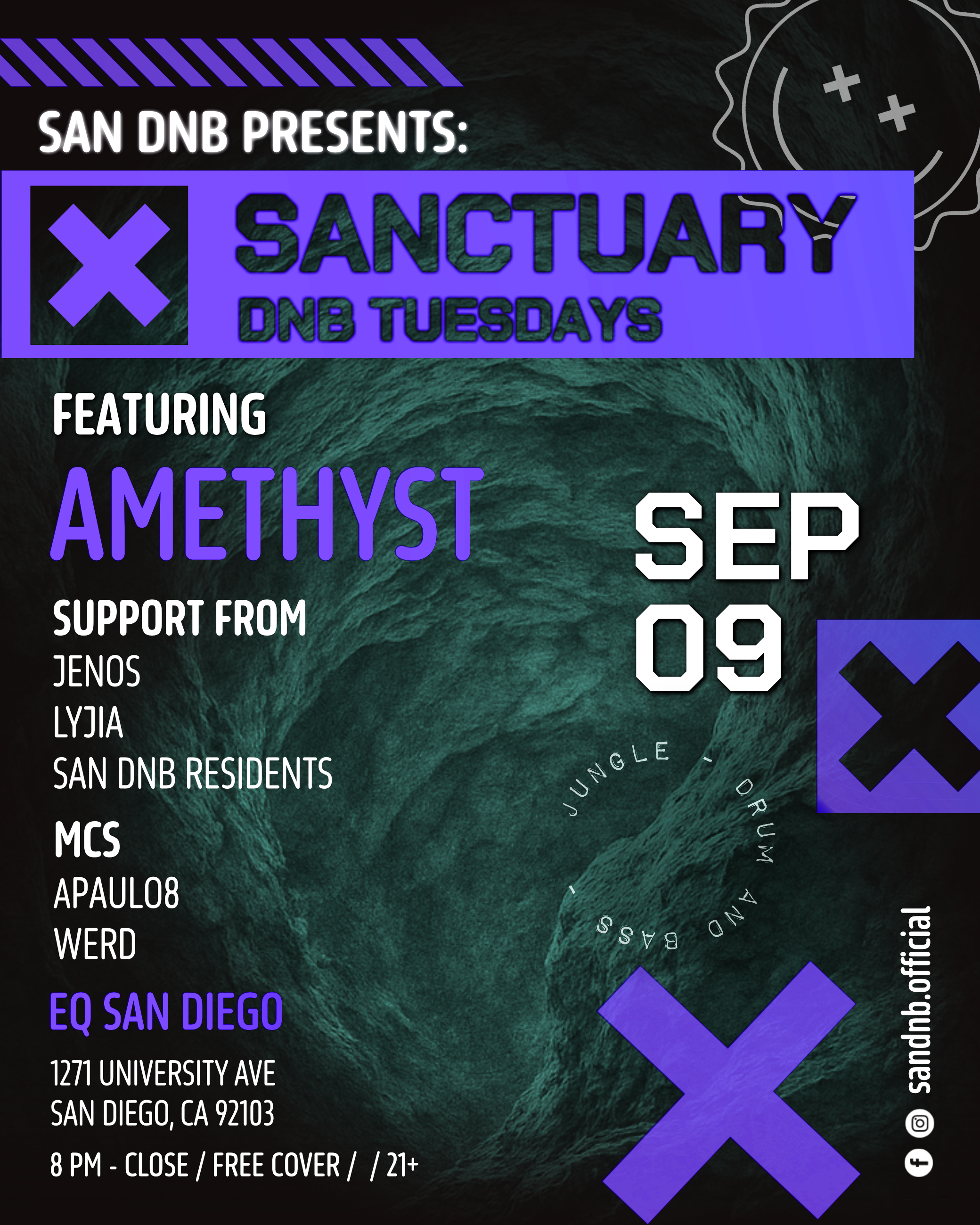 San DNB Presents: Sanctuary with Amethyst