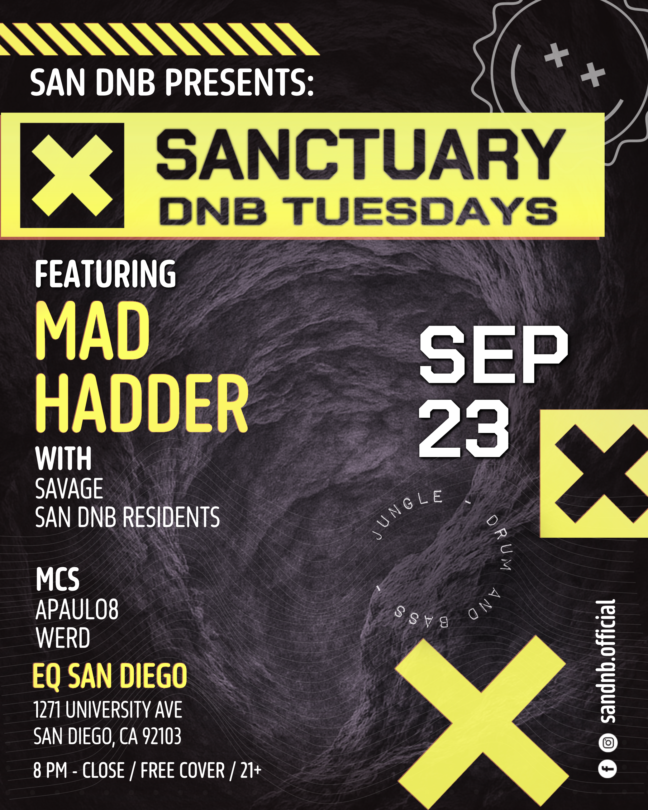 San DNB Presents Sanctuary with Mad Hadder