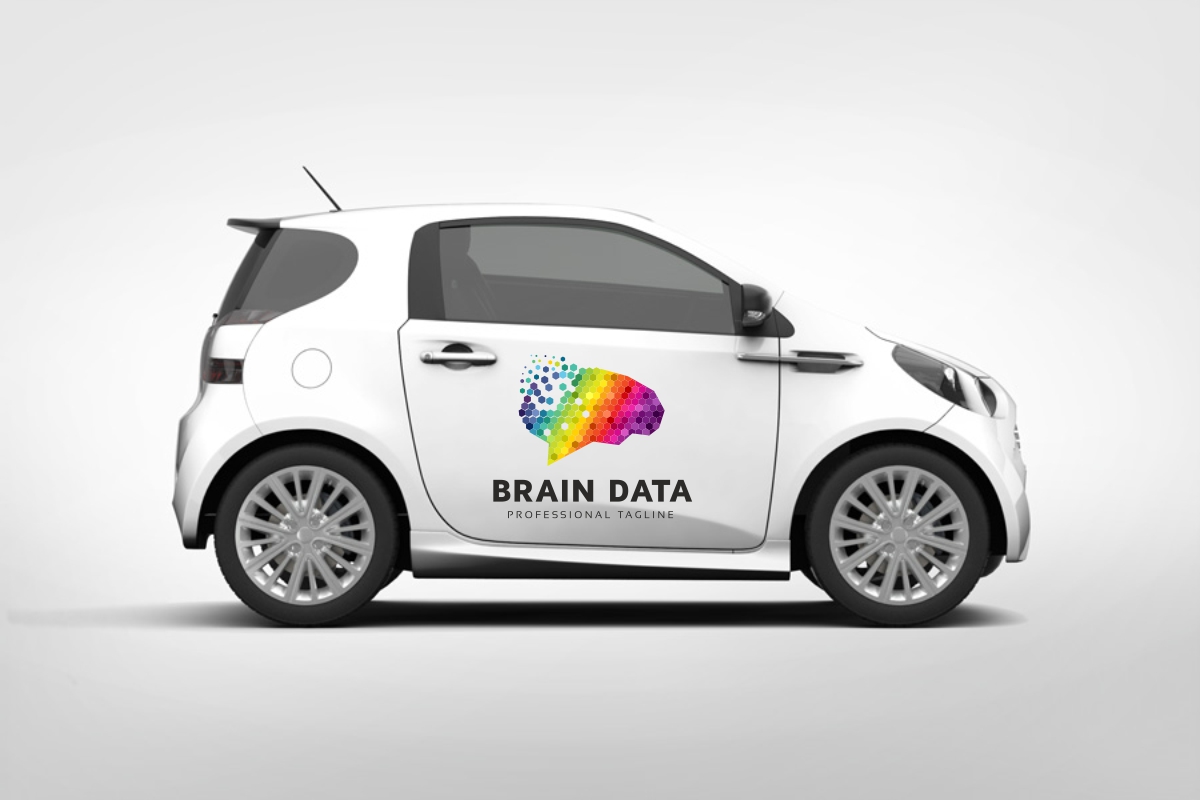 Download Шаблон логотипа "Brain Data Logo Template" / Brain Data Logo Template - Шаблон логотипа на тему графика colorful creative creativity data developer digital brain identity elegant entertainment firm geek group idea ideal intelligence internet media mobile mind