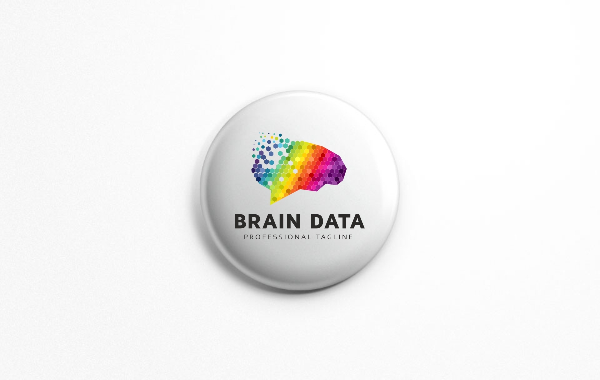Download Шаблон логотипа "Brain Data Logo Template" / Brain Data Logo Template - Шаблон логотипа на тему графика colorful creative creativity data developer digital brain identity elegant entertainment firm geek group idea ideal intelligence internet media mobile mind