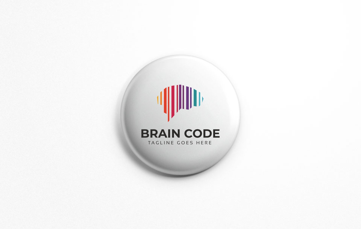 Download Шаблон логотипа "Brain Code Logo Template" / Brain Code Logo Template - Шаблон логотипа на тему графика agency brain logo brand brilliance colorful concept cortex create creation creative dot dots entertain entertainment geek idea ideas identity information