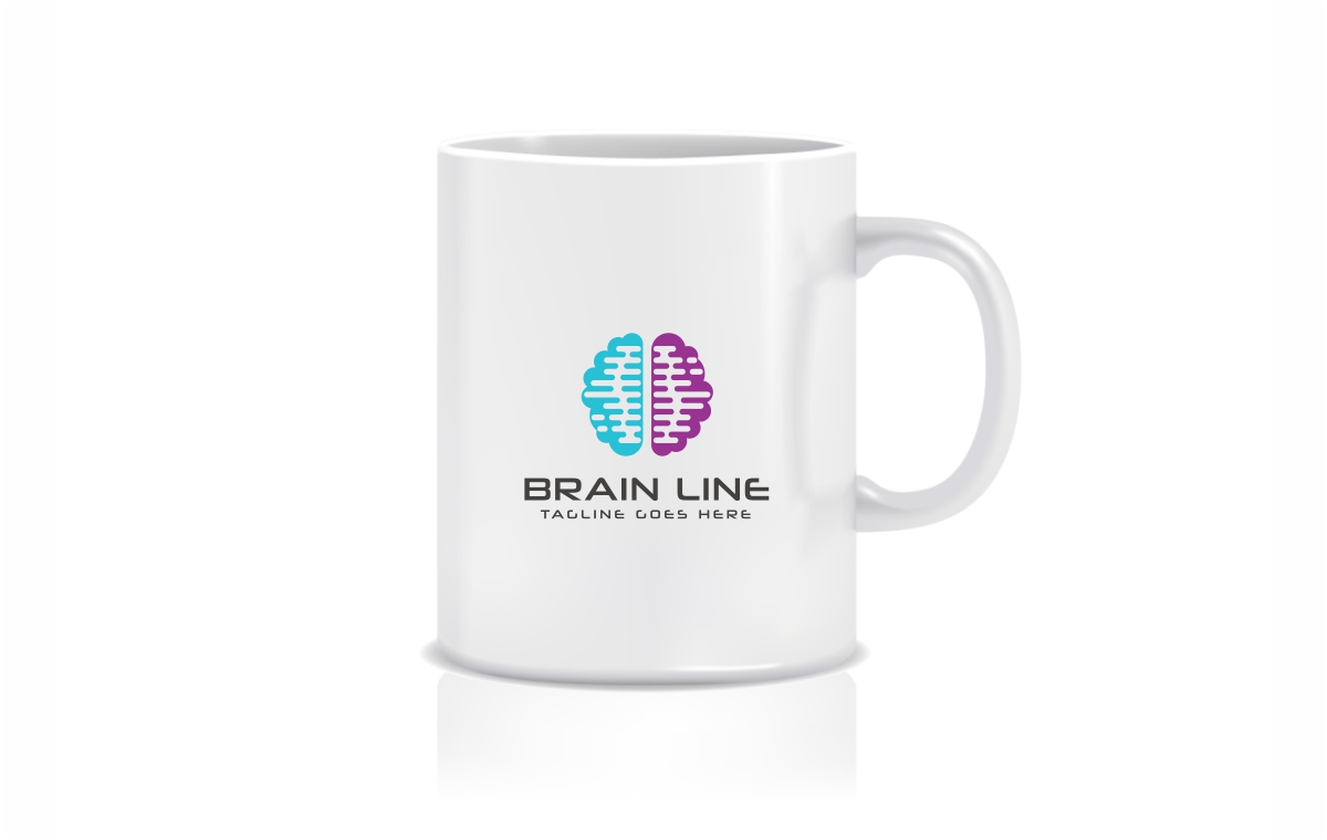 Download Шаблон логотипа "Brain Logo Template" / Brain Logo Template - Шаблон логотипа на тему графика abstract agency artificial intelligence brain logo brainstorm brand concept creation creative creativity data digital firm genius idea identity information mind