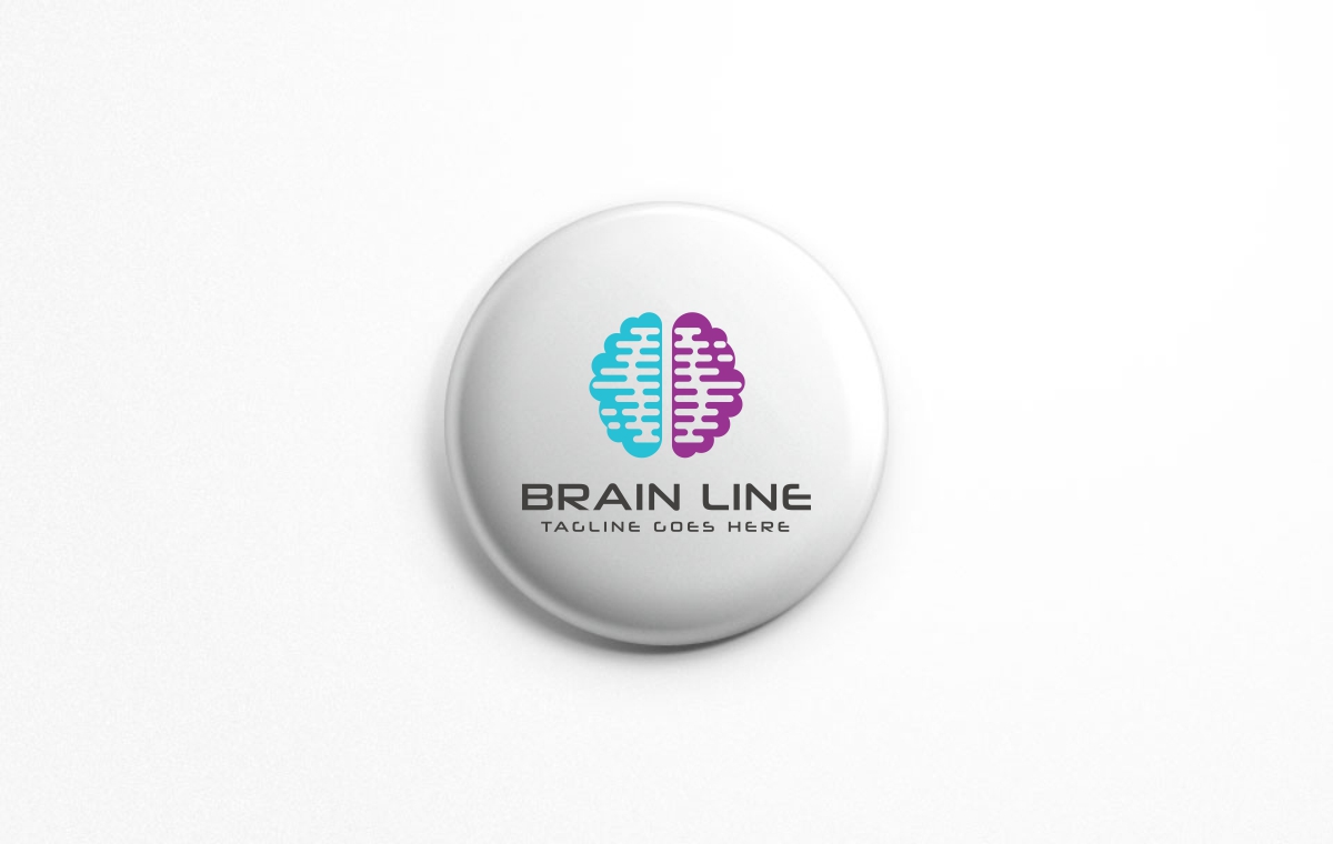 Download Шаблон логотипа "Brain Logo Template" / Brain Logo Template - Шаблон логотипа на тему графика abstract agency artificial intelligence brain logo brainstorm brand concept creation creative creativity data digital firm genius idea identity information mind