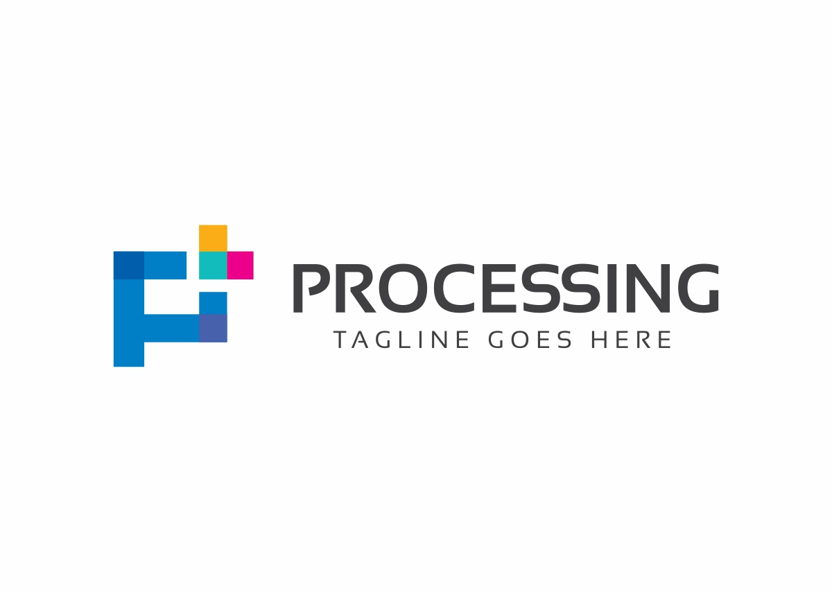 Download Шаблон логотипа "Processing P Letter Logo Template" / Processing P Letter Logo Template - Шаблон логотипа на тему графика addition agency brand business consultant consulting corporate entertainment identity investment letter p marketing media p logo plus symbol pole positive