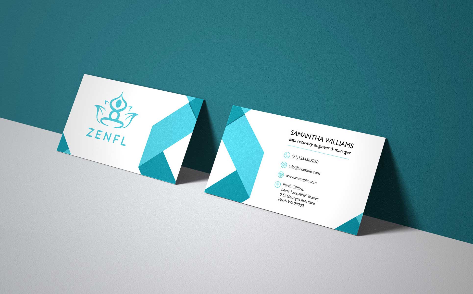 Download Фирменный стиль "Zenfl Business card - Corporate Identity Template" / Zenfl Business card - Corporate Identity Template - Фирменный стиль на тему графика business card visiting