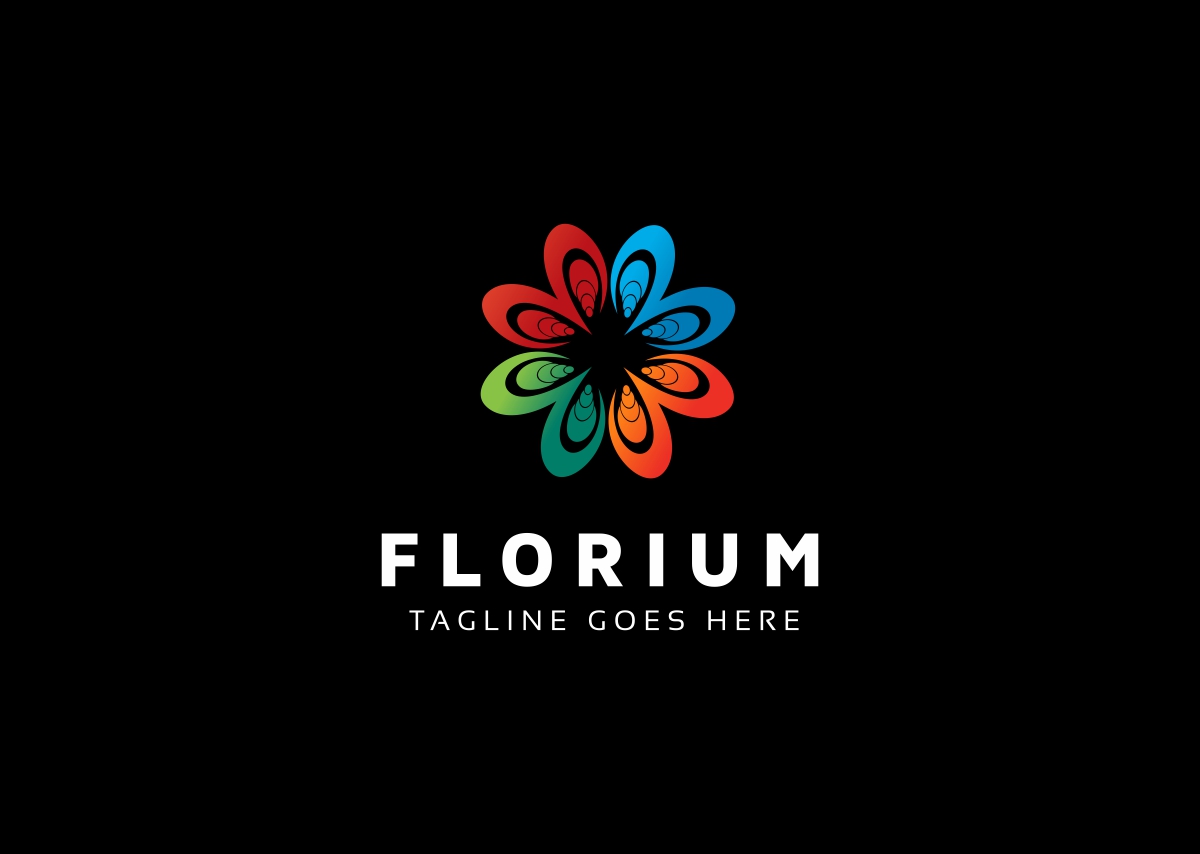 Download Шаблон логотипа "Florium Logo Template" / Florium Logo Template - Шаблон логотипа на тему графика apartment apparel application beauty brand care clothing develop florist flow flower garden hotel house icon leaf life logo market modern