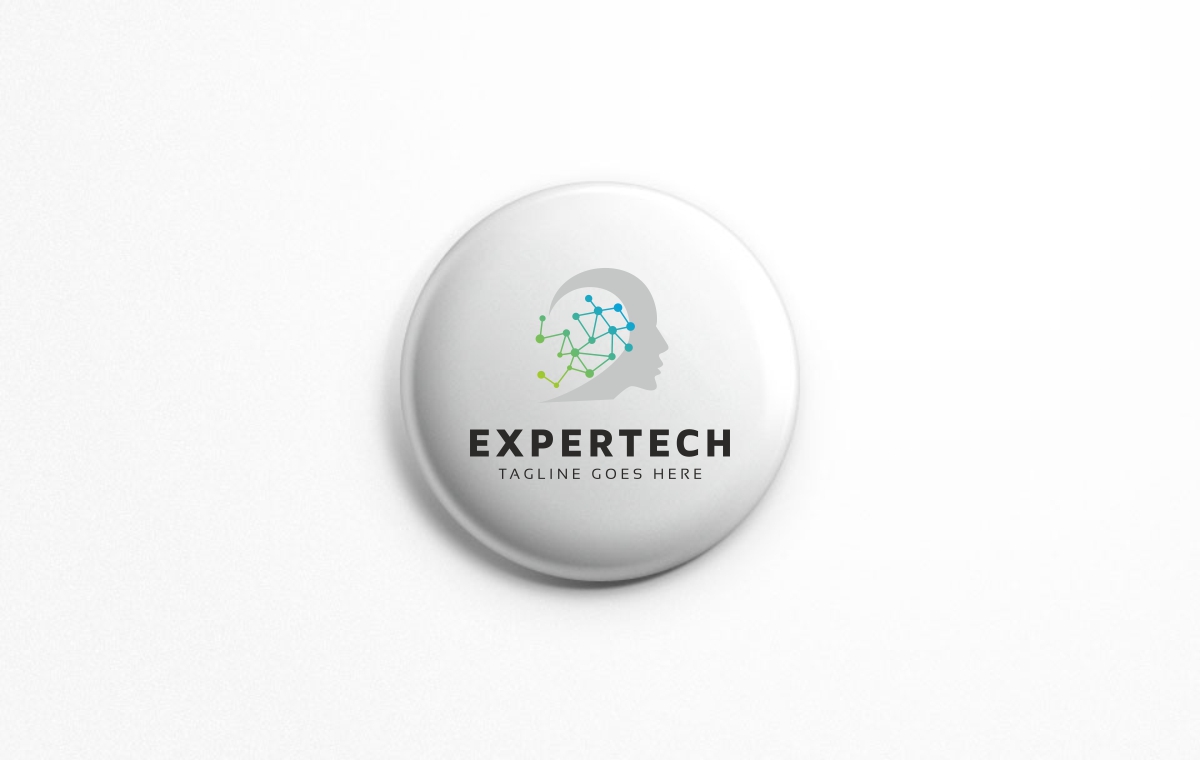 Download Шаблон логотипа "Expertech Human Mind Logo Template" / Expertech Human Mind Logo Template - Шаблон логотипа на тему графика abstract app blue colorful creative digital face head human digital idea mind hitech pixel internet modern pixel man pixels robo